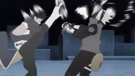 Hand-to-hand combat of Kakashi and Obito (Image Source: Studio Pierrot)